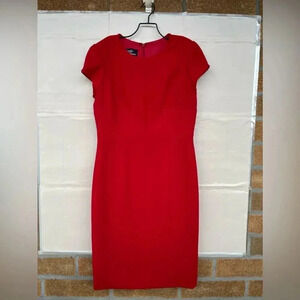 Lourdes Chávez red sheath dress size 10